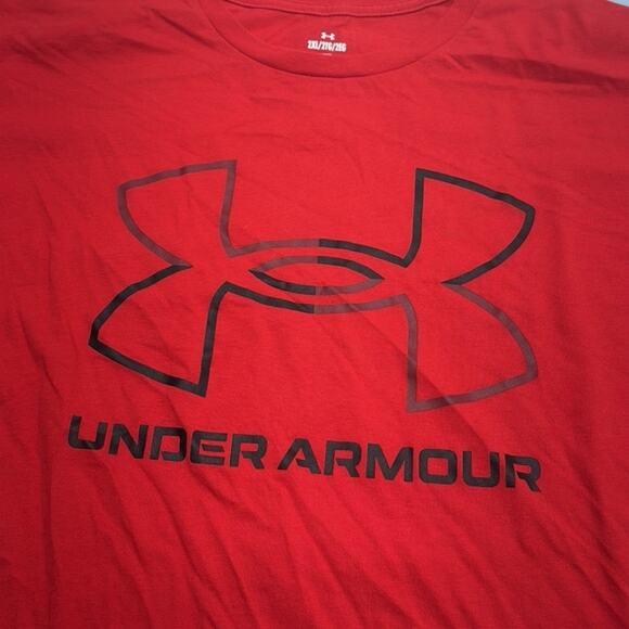 UNDER ARMOUR Men’s 2XL Red T-Shirt - Picture 3 of 4